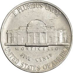 سکه نیکل 5 سنت 1992D جفرسون - EF40 - آمریکا
