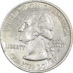 سکه کوارتر دلار 2001P ایالتی (کارولینای شمالی) - AU50 - آمریکا