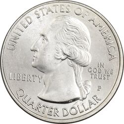 سکه کوارتر دلار 2018P جزیره کامبرلند - MS63 - آمریکا