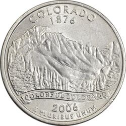سکه کوارتر دلار 2006P ایالتی (کلرادو) - AU - آمریکا