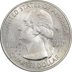 سکه کوارتر دلار 2018P (پارک ملی ویاجورز) - MS62 - آمریکا