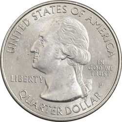 سکه کوارتر دلار 2018P (پارک ملی ویاجورز) - MS61 - آمریکا