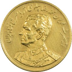 مدال طلا یادبود گارد شاهنشاهی (با جعبه فابریک) - نوروز 1355 - UNC - محمد رضا شاه
