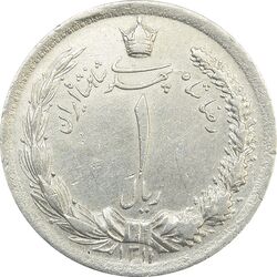 سکه 1 ریال 1311 - EF45 - رضا شاه