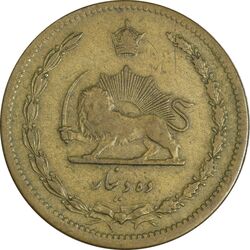 سکه 10 دینار 1316 برنز - VF35 - رضا شاه
