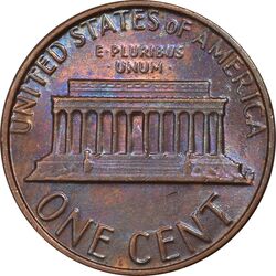 سکه 1 سنت 1981 لینکلن - AU58 - آمریکا
