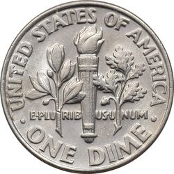 سکه 1 دایم 2001D روزولت - AU50 - آمریکا