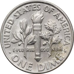 سکه 1 دایم 2002D روزولت - AU58 - آمریکا