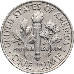 سکه 1 دایم 2012D روزولت - AU50 - آمریکا