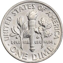 سکه 1 دایم 2015D روزولت - AU55 - آمریکا