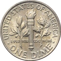 سکه 1 دایم 2020P روزولت - AU55 - آمریکا