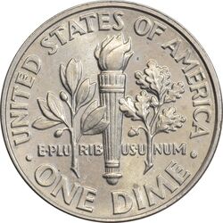 سکه 1 دایم 2021P روزولت - AU55 - آمریکا