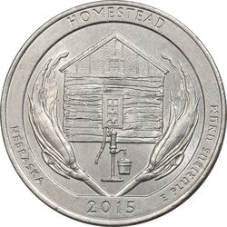 سکه کوارتر دلار 2015P (بنای یادبود ملی هومستد) - AU55 - آمریکا