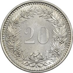 سکه 20 راپن 2007 دولت فدرال - MS62 - سوئیس