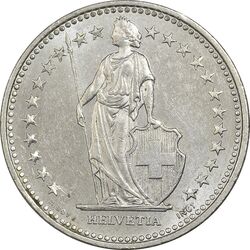 سکه 1/2 فرانک 2001 دولت فدرال - AU50 - سوئیس