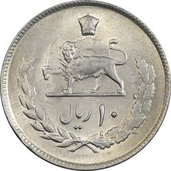 سکه 10 ریال 1353 (عددی) - MS61 - محمد رضا شاه