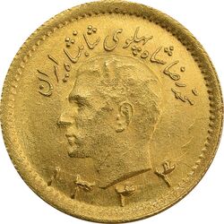 سکه طلا ربع پهلوی 1344 - MS64 - محمد رضا شاه