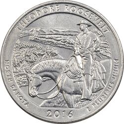 سکه کوارتر دلار 2016D (پارک ملی تئودور روزولت) - MS63 - آمریکا