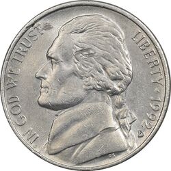 سکه 5 سنت 1992D جفرسون - MS61 - آمریکا
