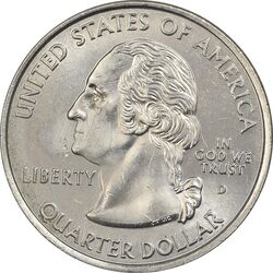 سکه کوارتر دلار 2006D ایالتی (نبراسکا) - MS62 - آمریکا