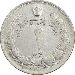 سکه 2 ریال 1310 - EF45 - رضا شاه