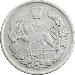 سکه 2000 دینار 1343 تصویری (4 تاریخ مکرر) - VF35 - احمد شاه