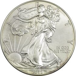 سکه 1 دلار 2012 عقاب - MS64 - آمریکا
