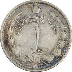 سکه 1 ریال 1312 - AU50 - رضا شاه