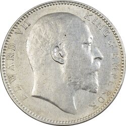 سکه 1 روپیه 1907 ادوارد هفتم - EF40 - هند