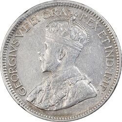 سکه 10 سنت 1916 جرج پنجم - EF40 - کانادا