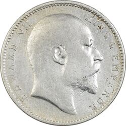 سکه 1 روپیه 1904 ادوارد هفتم - VF30 - هند