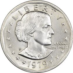 سکه یک دلار 1979P سوزان آنتونی - MS61 - آمریکا