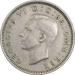 سکه 1 شیلینگ 1949 جرج ششم - تیپ 1 - EF40 - انگلستان