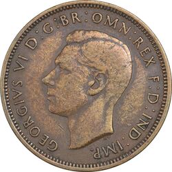 سکه 1/2 پنی 1947 جرج ششم - EF40 - انگلستان