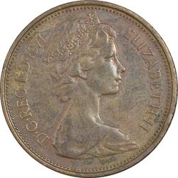 سکه 2 نیو پنس 1971 الیزابت دوم - EF45 - انگلستان