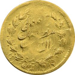 سکه طلا 2000 دینار 1297 تصویری (ارور تاریخ) - EF45 - مظفرالدین شاه