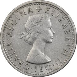 سکه 6 پنس 1966 الیزابت دوم - AU50 - انگلستان
