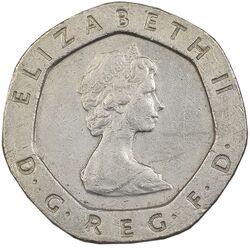 سکه 20 پنس 1983 الیزابت دوم - EF45 - انگلستان