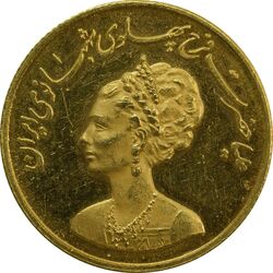 مدال طلا یادبود گارد شهبانو - نوروز 1352 - MS63 - محمد رضا شاه