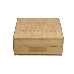 کاسه دکوری برنز با روکش آب طلا 24 عیار (با جعبه) - ساخت ژاپن - 051329