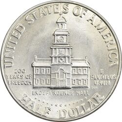سکه نیم دلار 1976 جشن دویست سالگی کندی - AU58 - آمریکا