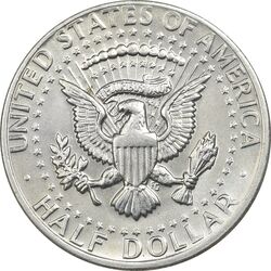 سکه نیم دلار 1971D کندی - AU58 - آمریکا