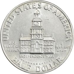 سکه نیم دلار 1976 جشن دویست سالگی کندی - AU55 - آمریکا