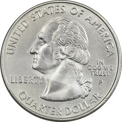 سکه کوارتر دلار 2001P ایالتی (کارولینای شمالی) - AU - آمریکا