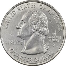 سکه کوارتر دلار 2001D ایالتی (کنتاکی) - AU - آمریکا