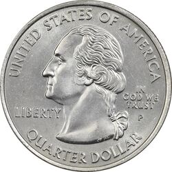 سکه کوارتر دلار 2003P ایالتی (آرکانزاس) - MS62 - آمریکا