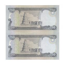 اسکناس 250 دینار 2013 جمهوری - جفت - UNC61 - عراق