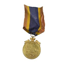 مدال برنز نجات آذربایجان (روبان فابریک) - EF - محمد رضا شاه