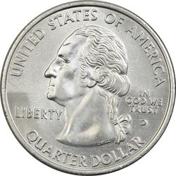 سکه کوارتر دلار 2000D ایالتی (ویرجینیا) - AU - آمریکا
