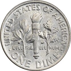 سکه 1 دایم 2017D روزولت - AU58 - آمریکا